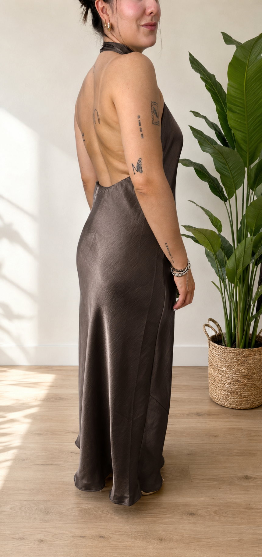 Vestido satén Mónica