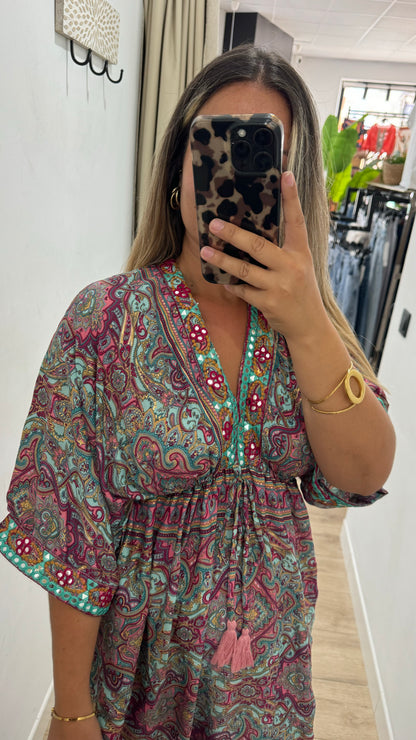 Vestido Bali manga