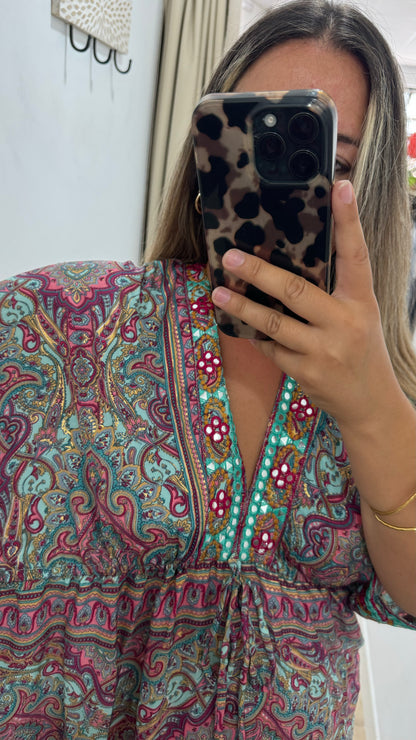 Vestido Bali manga