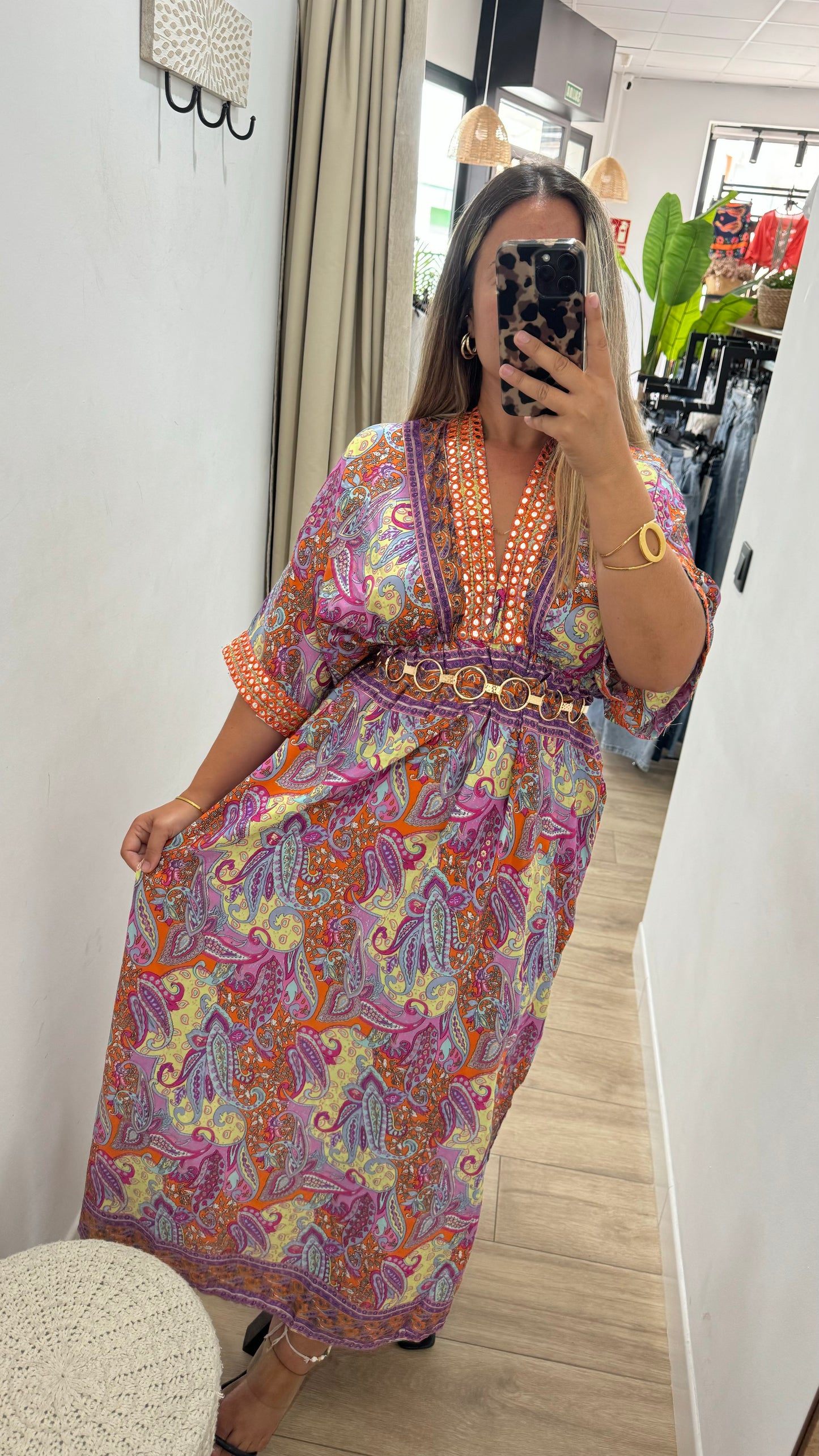 Vestido Bali manga