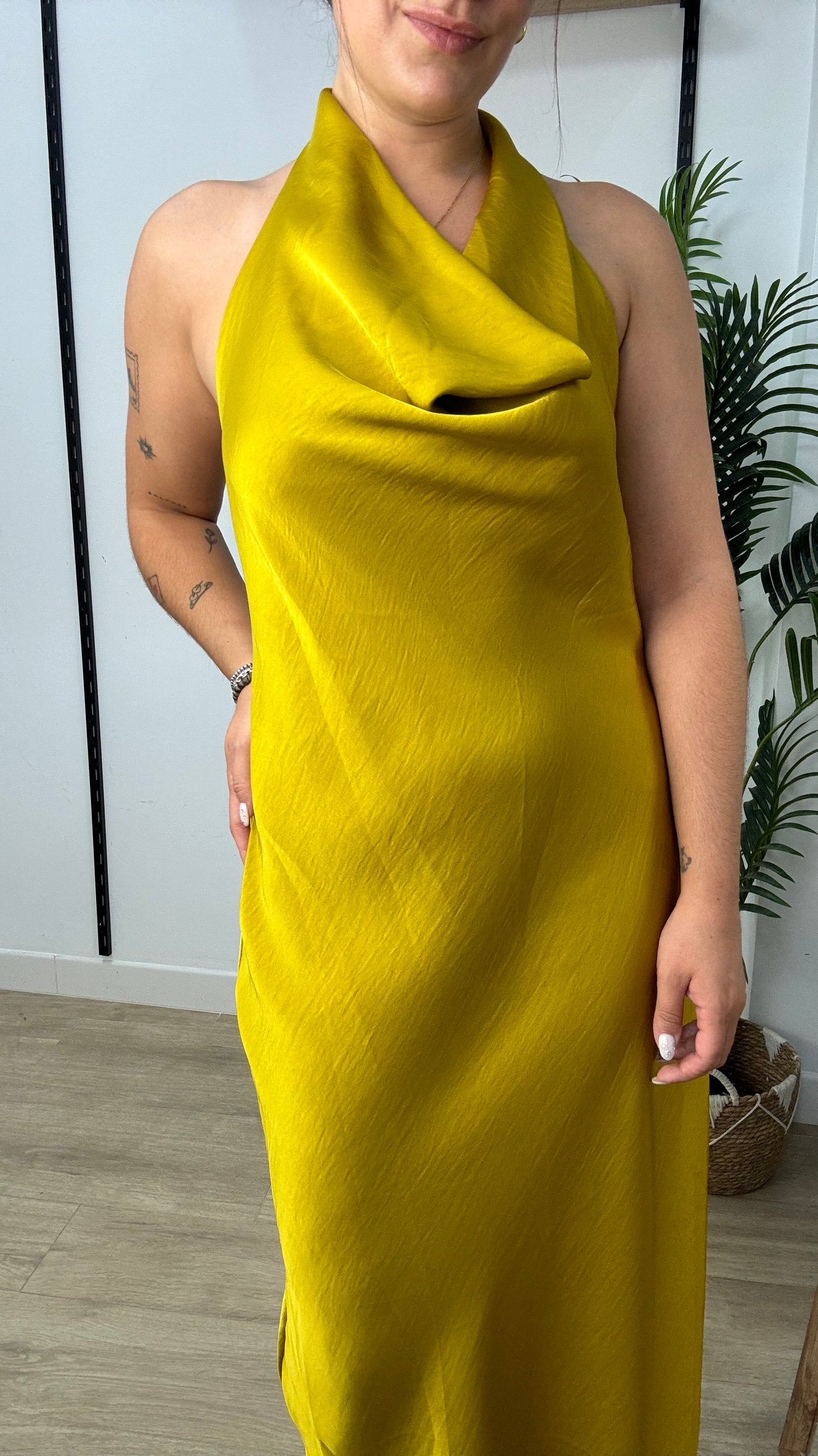 Vestido satén Mónica