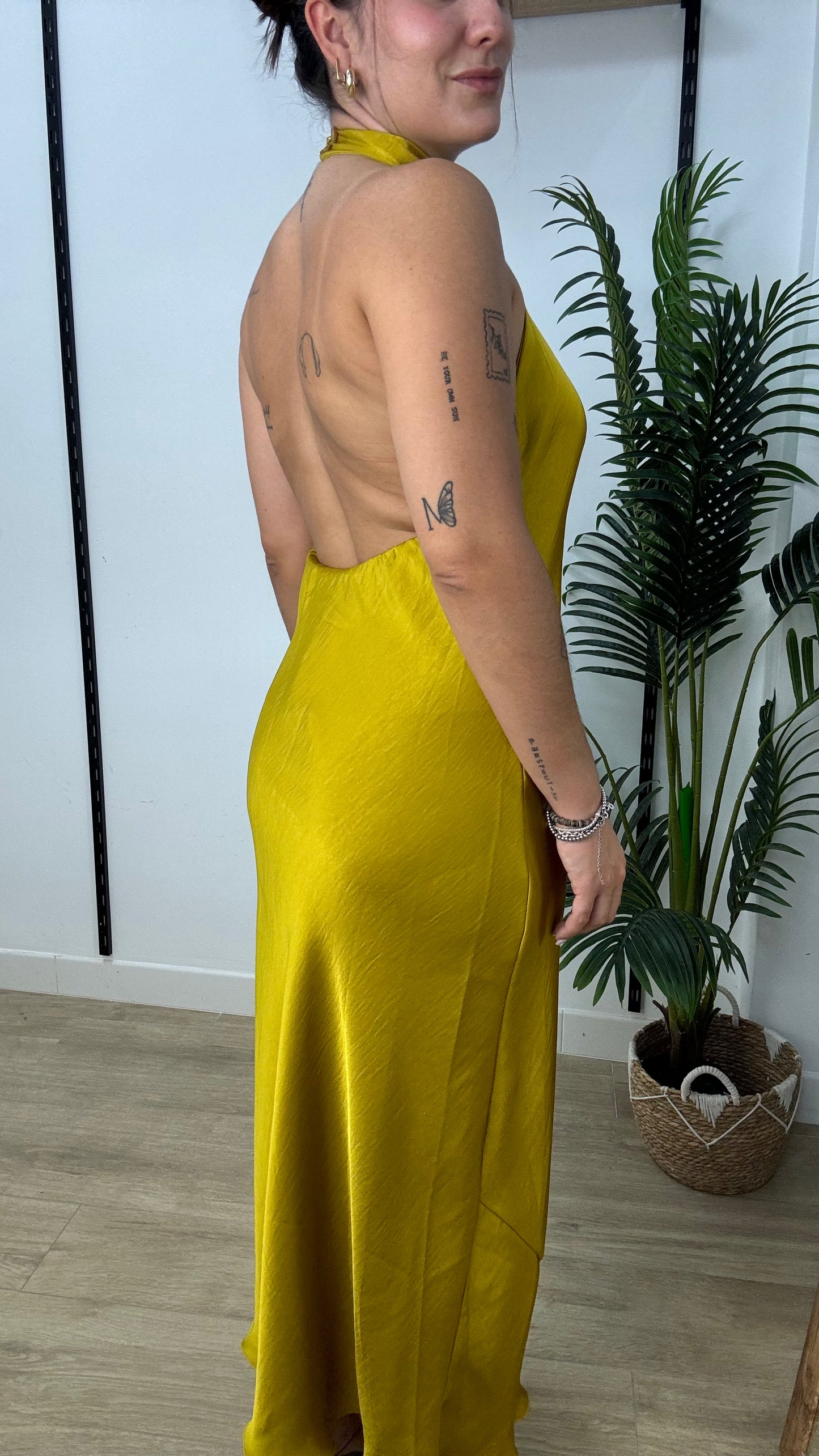 Vestido satén Mónica