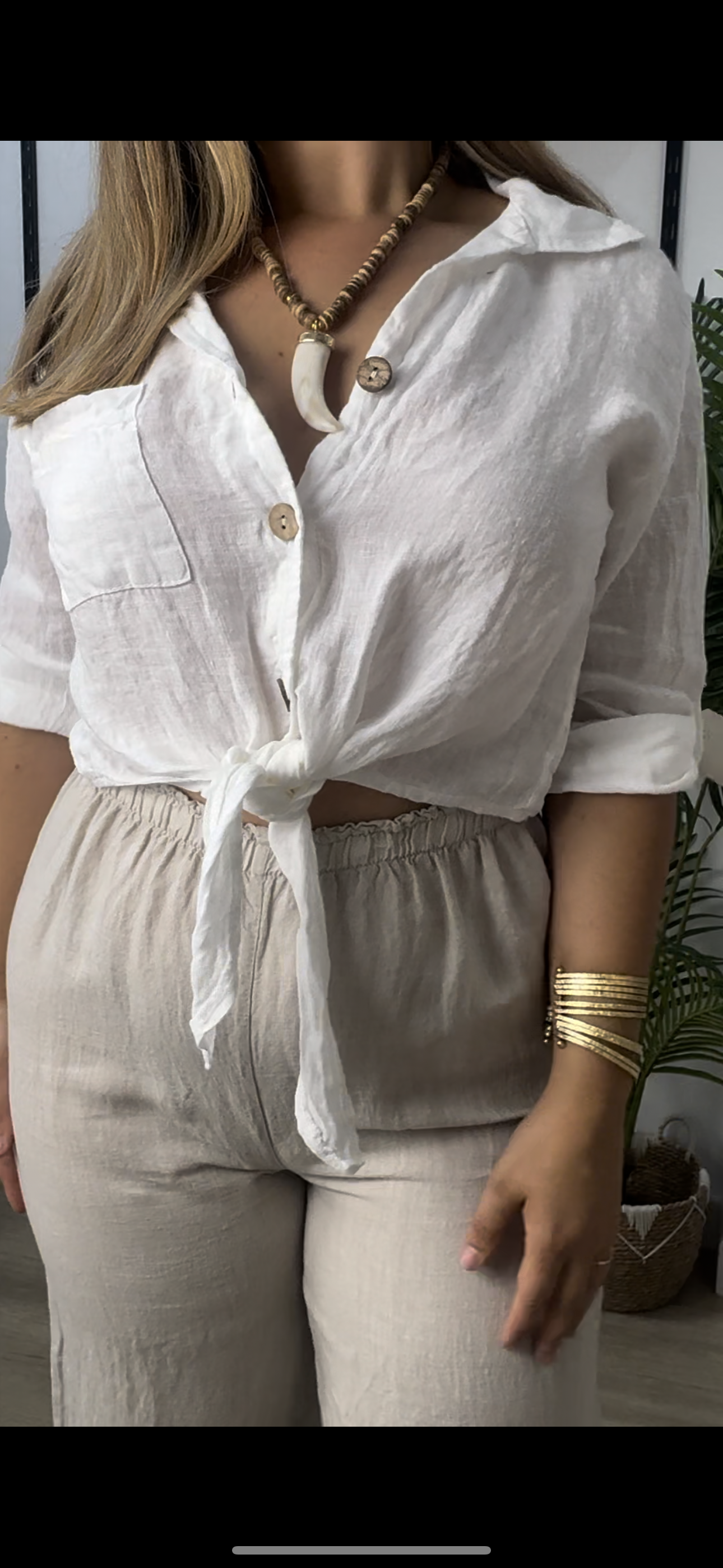 Camisa Selma lino